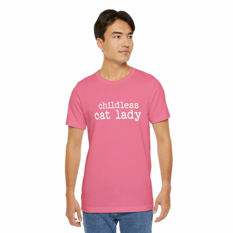Childless Cat Lady Unisex Jersey T-Shirt. Kamala Harris Childless Cat Ladies Tee. - Image 136