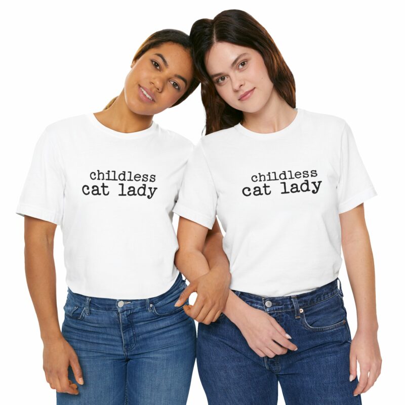 Childless Cat Lady Unisex Jersey T-Shirt. Kamala Harris Childless Cat Ladies Tee. - Image 26