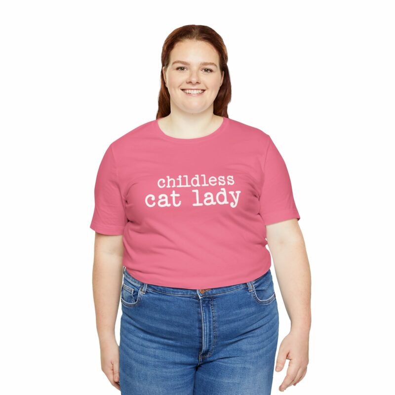 Childless Cat Lady Unisex Jersey T-Shirt. Kamala Harris Childless Cat Ladies Tee. - Image 131