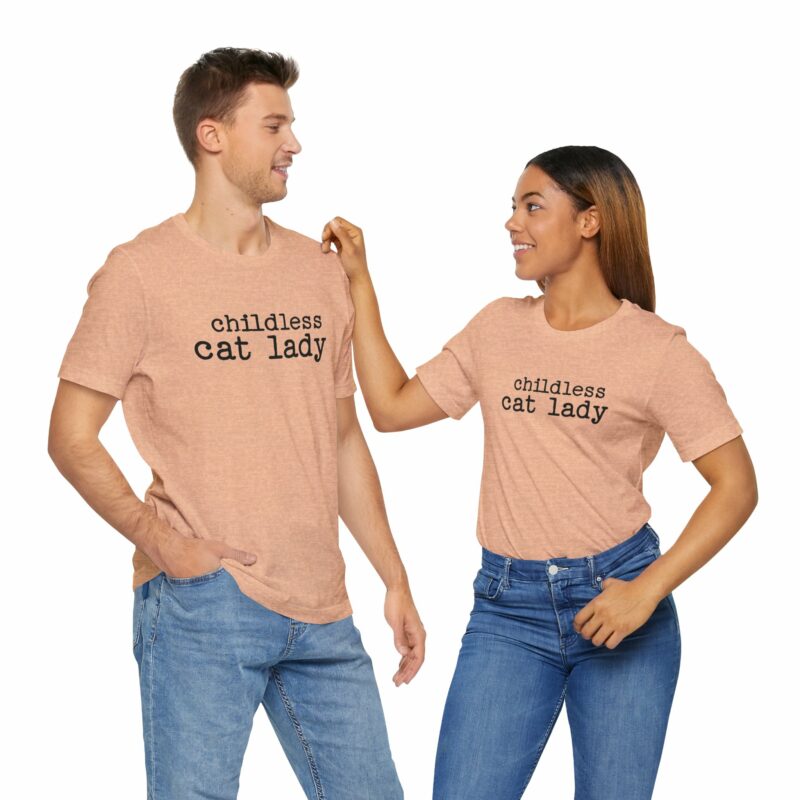 Childless Cat Lady Unisex Jersey T-Shirt. Kamala Harris Childless Cat Ladies Tee. - Image 112