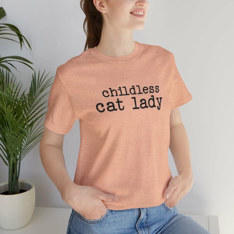 Childless Cat Lady Unisex Jersey T-Shirt. Kamala Harris Childless Cat Ladies Tee. - Image 111
