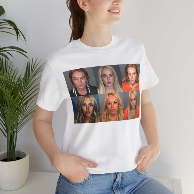 Lindsey Lohan Mugshot Gallery Unisex Softstyle T-Shirt