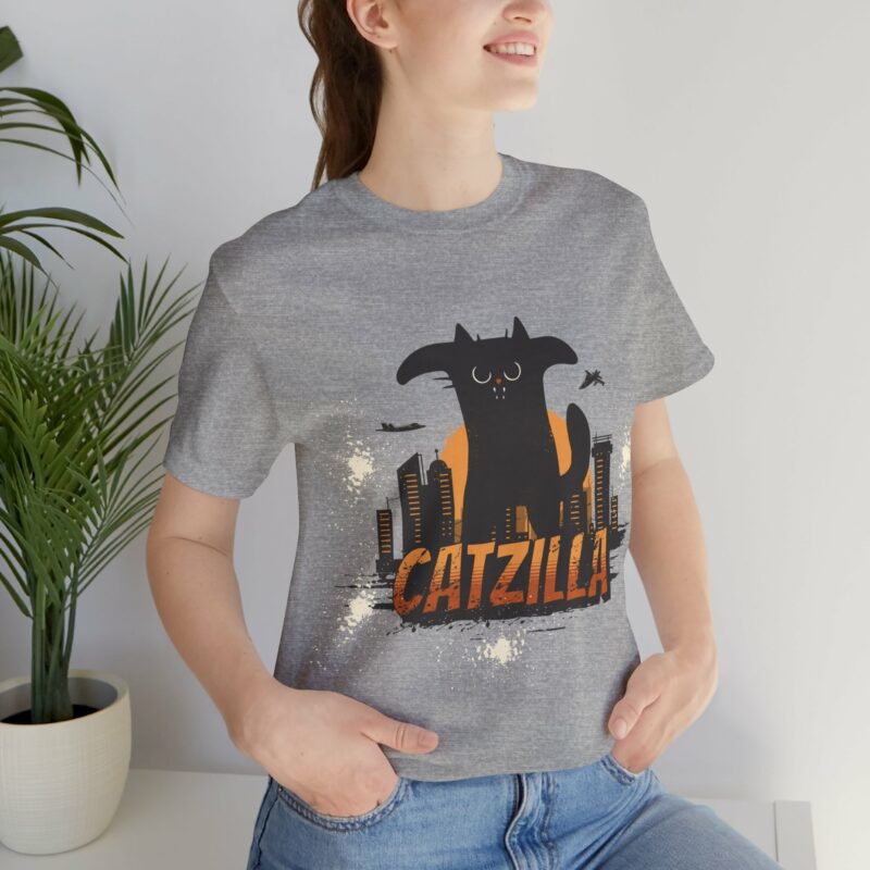 Catzilla Bella and Canvas Unisex T-Shirt - Image 14