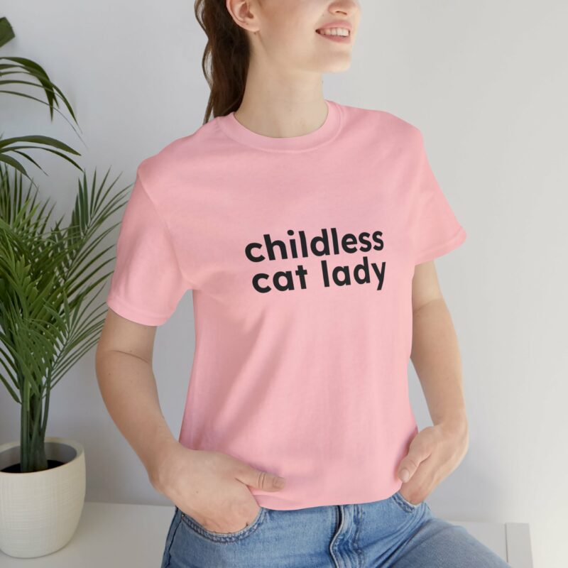 Childless Cat Lady T-shirt. Kamala Harris 2024 Unisex Jersey Tee. Kamala Harris Gift Idea. - Image 12