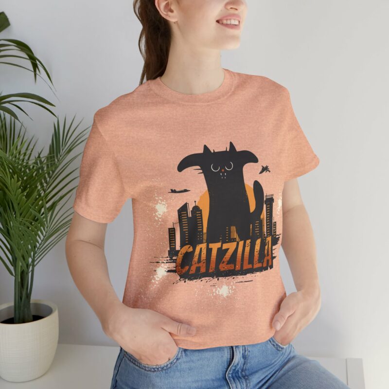Catzilla Bella and Canvas Unisex T-Shirt - Image 4