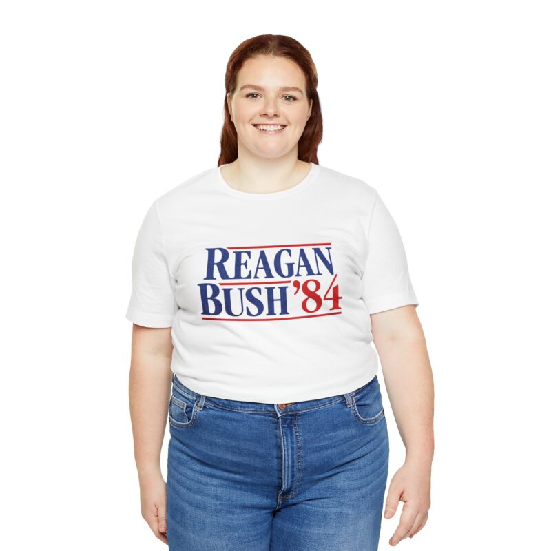 Regan and Bush 84 Campaign Style Unisex T-Shirt - Image 15