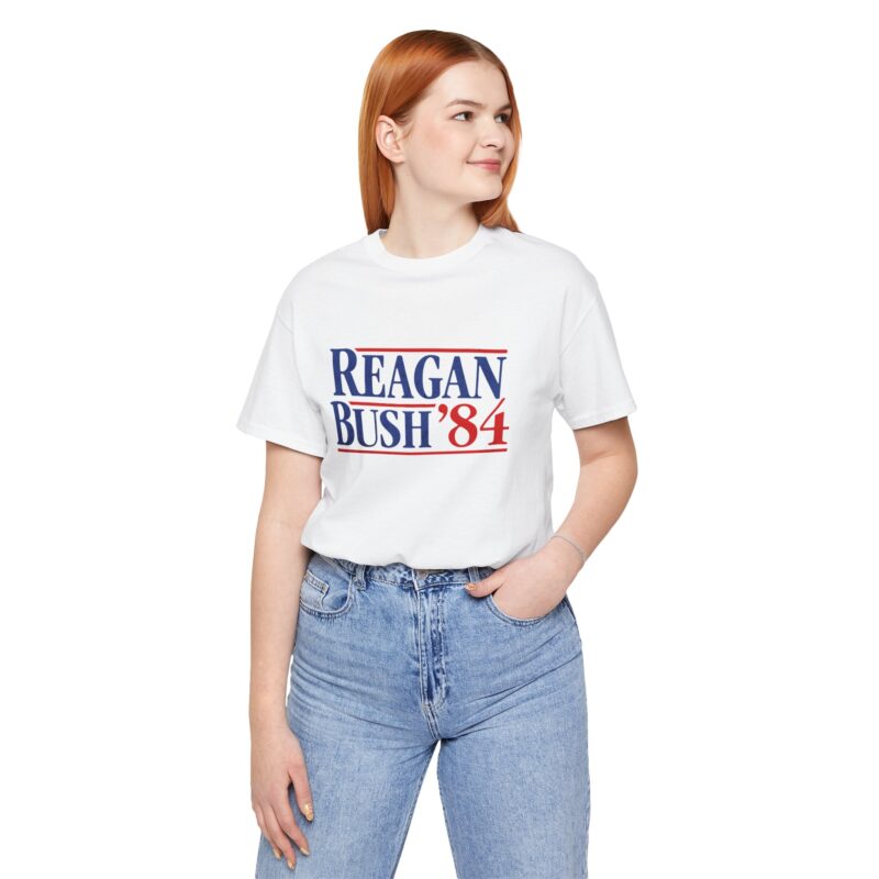 Regan and Bush 84 Campaign Style Unisex T-Shirt - Image 18