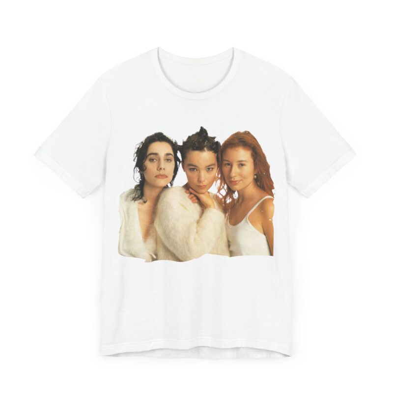 PJ Harvey with Bjork and Tori Amos 1994 Bella + Canva Unisex Jersey Short Sleeve Tee . 90s Female Rock Icons Unisex Tee - Image 4