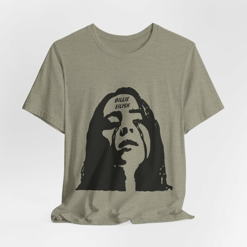 Billie Eilish Tears Unisex Jersey Short Sleeve Tee. Billie Eilish Gift Ideas - Image 13