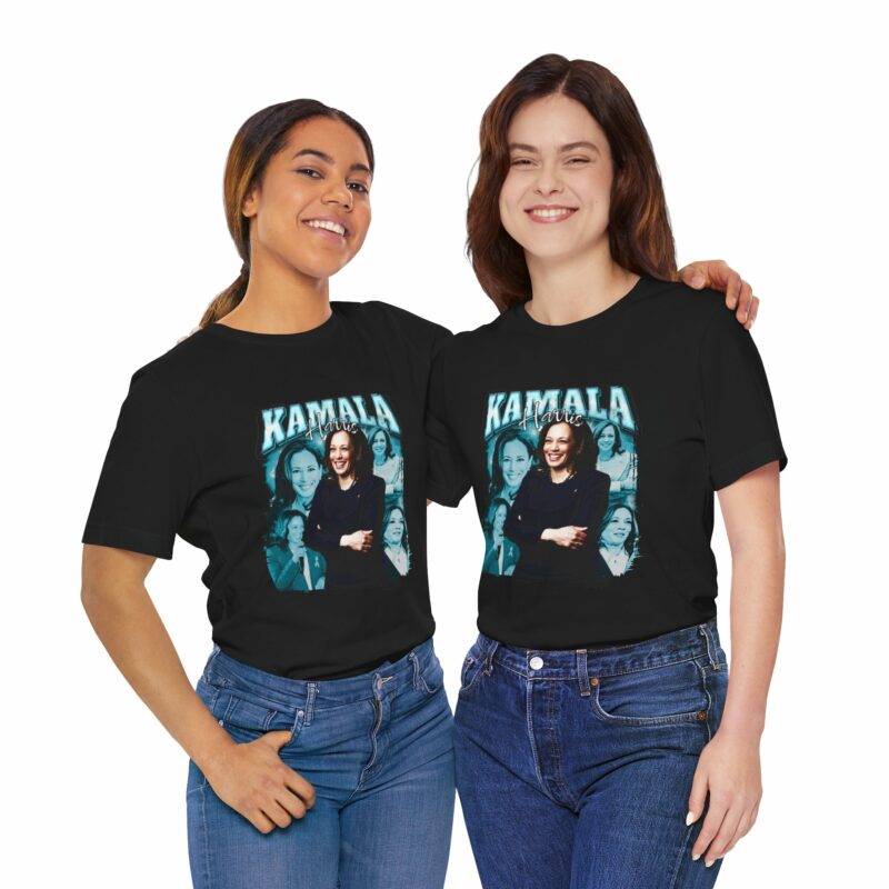 Kamala Harris Bootleg Style T-Shirt - Bella + Canvas Unisex Tee Democrat Blue Color Graphic - Image 27