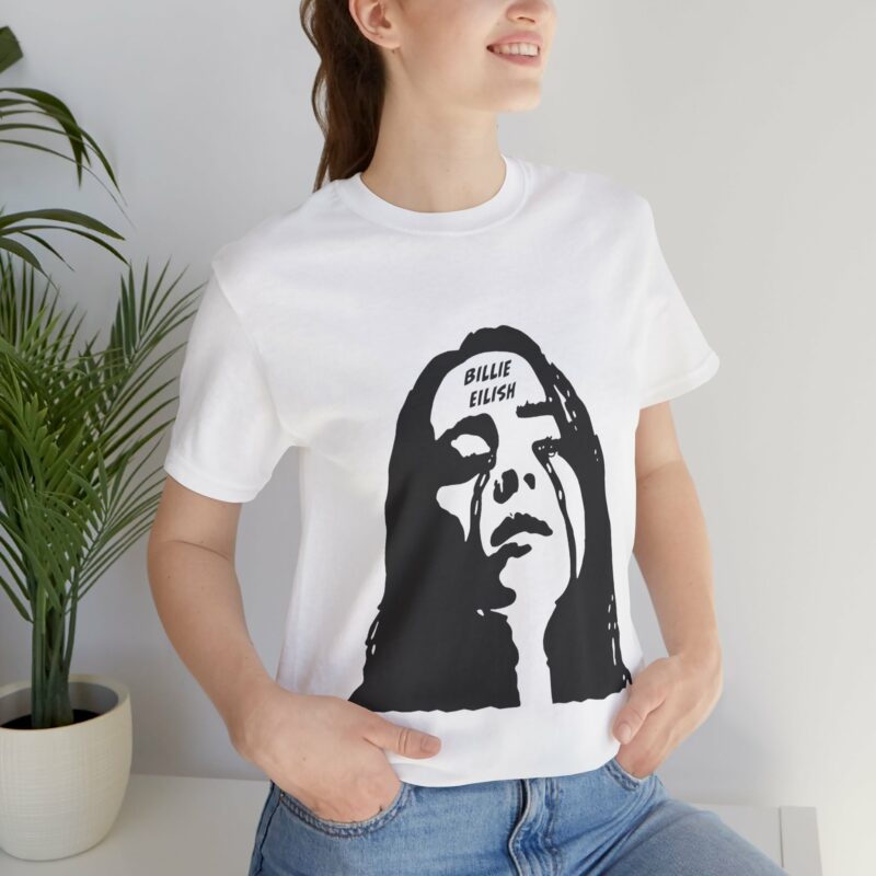 Billie Eilish Tears Unisex Jersey Short Sleeve Tee. Billie Eilish Gift Ideas - Image 7