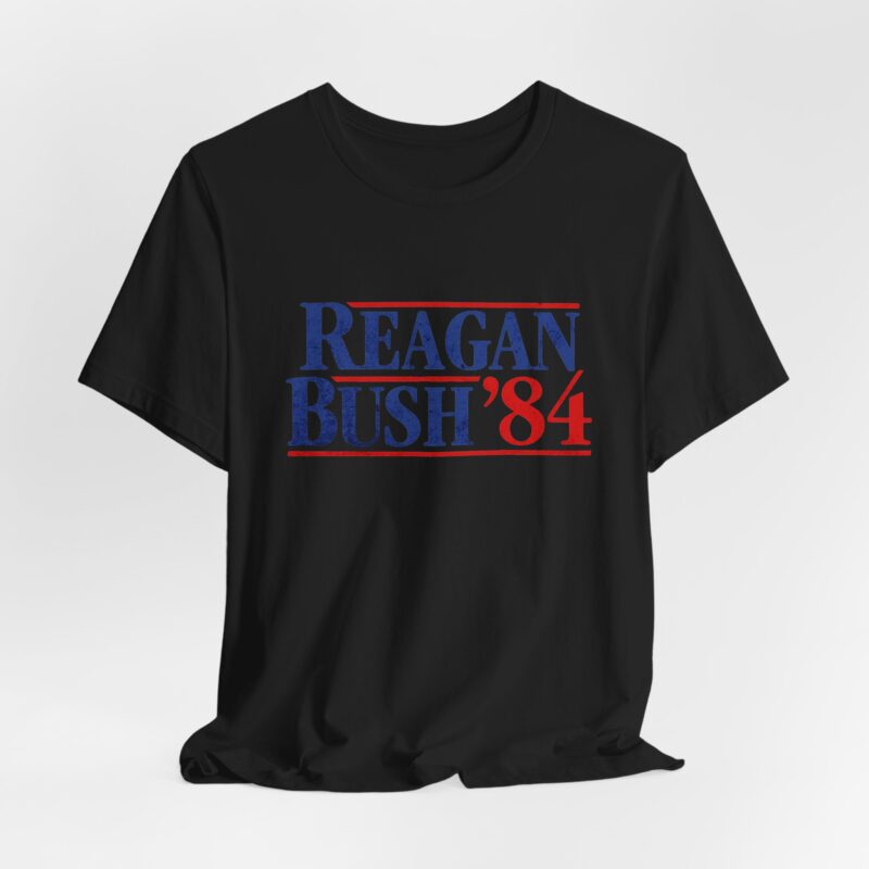 Regan and Bush 84 Campaign Style Unisex T-Shirt - Image 35