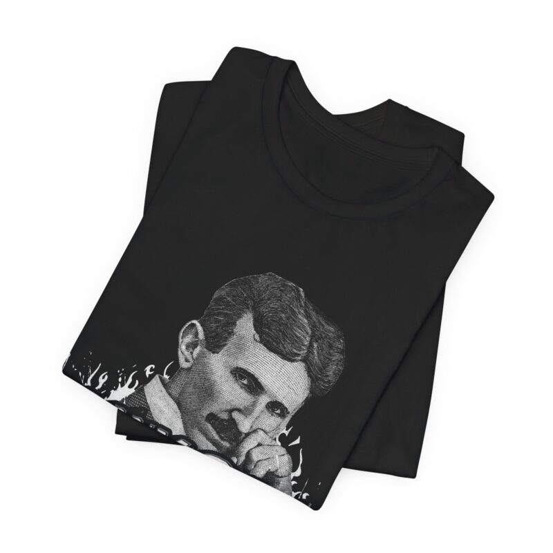 Nikola Tesla Unisex Jersey Short Sleeve Tee. Street Style Tesla T-shirt. Science Tee. - Image 6