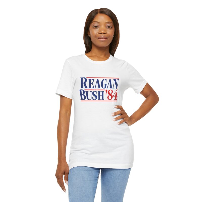 Regan and Bush 84 Campaign Style Unisex T-Shirt - Image 22