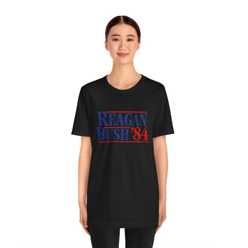 Regan and Bush 84 Campaign Style Unisex T-Shirt - Image 40