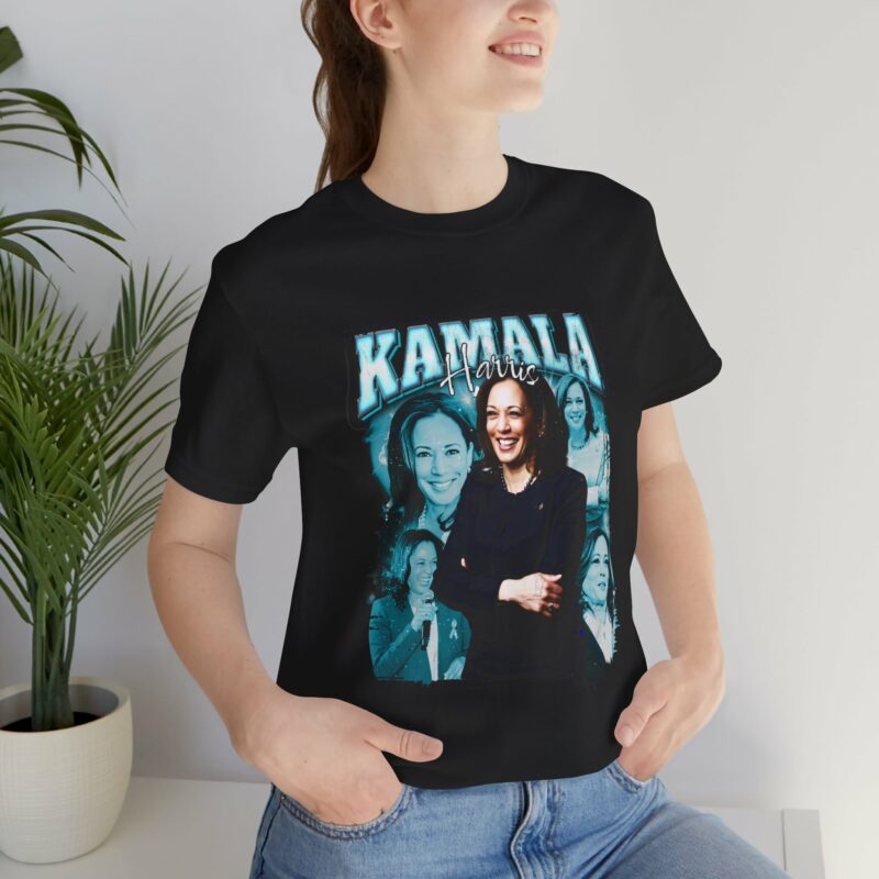 Kamala Harris Bootleg Style T-Shirt - Bella + Canvas Unisex Tee Democrat Blue Color Graphic - Image 24
