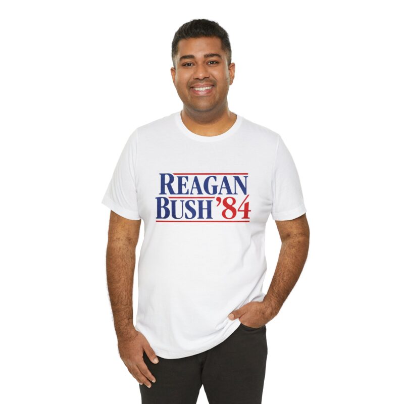 Regan and Bush 84 Campaign Style Unisex T-Shirt - Image 16