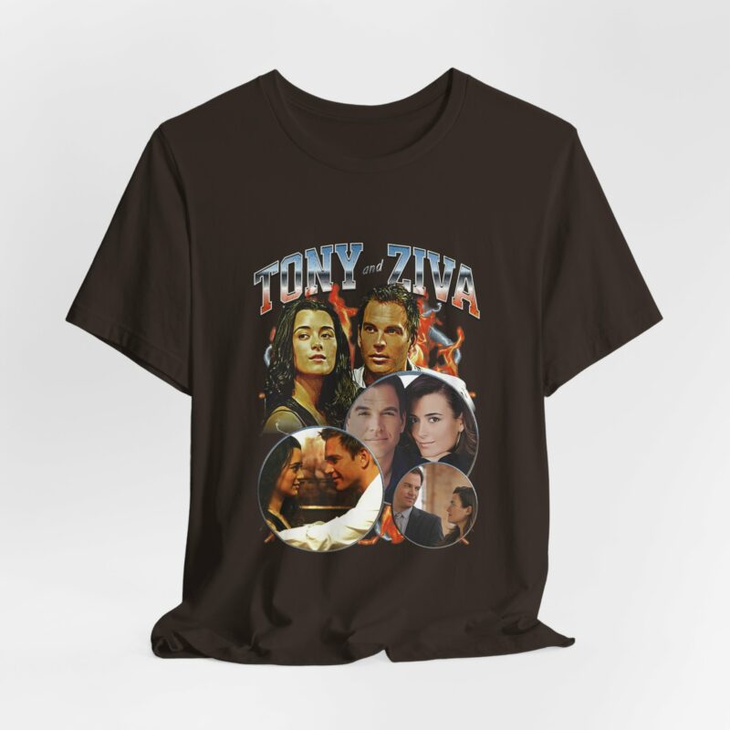 Tony DiNozzo and Ziva David Unisex Bella and Canvas Bootleg T-Shirt. - Image 3