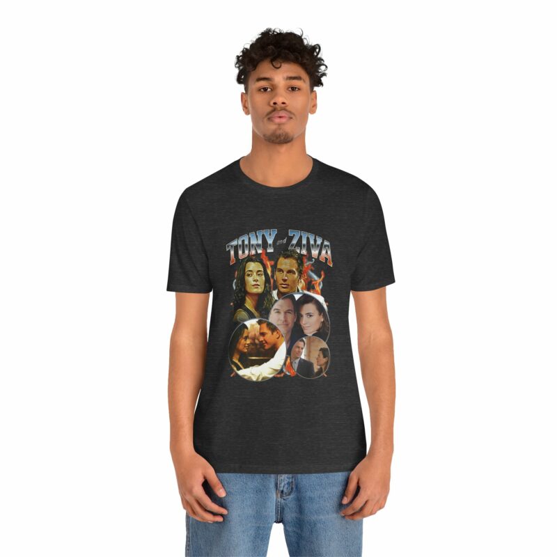 Tony DiNozzo and Ziva David Unisex Bella and Canvas Bootleg T-Shirt. - Image 7