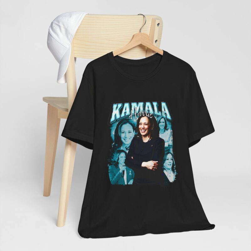 Kamala Harris Bootleg Style T-Shirt - Bella + Canvas Unisex Tee Democrat Blue Color Graphic - Image 8