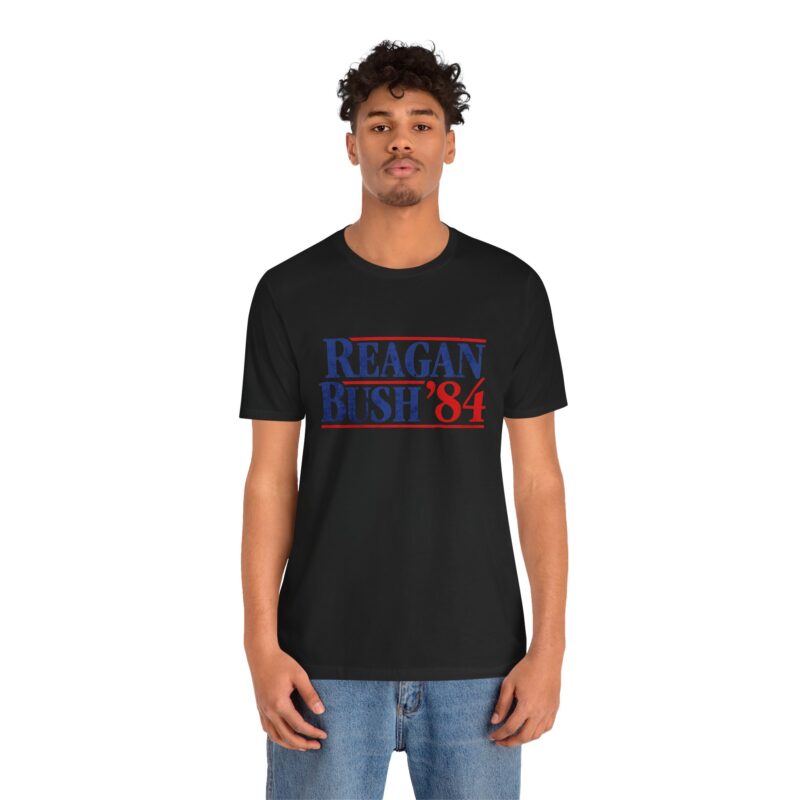 Regan and Bush 84 Campaign Style Unisex T-Shirt - Image 41