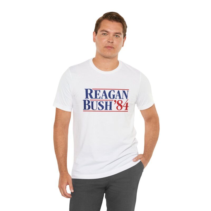 Regan and Bush 84 Campaign Style Unisex T-Shirt - Image 14