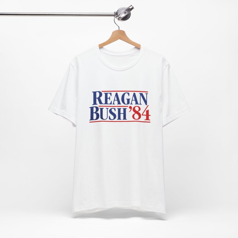 Regan and Bush 84 Campaign Style Unisex T-Shirt - Image 7