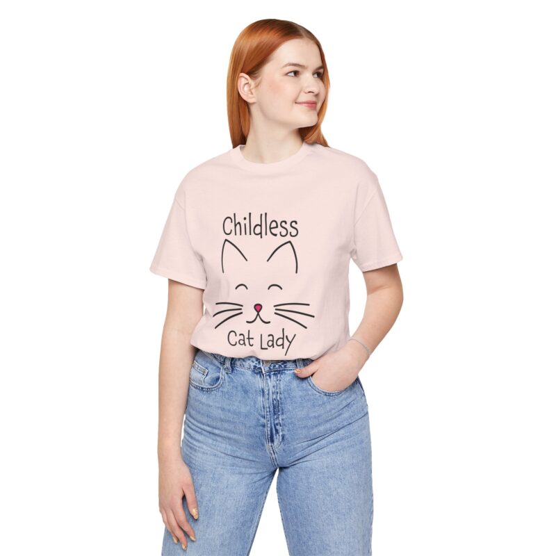Cat Face Kamala Harris Childless Cat Lady Unisex Tee, Cat Lover Shirt, Women's Graphic Tshirt, Funny Political Shirt, Feminist Tee - Image 48