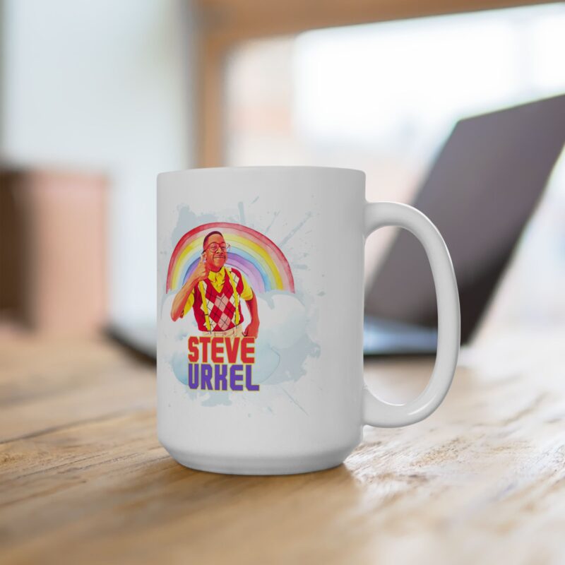 Rainbow Steve Urkel Coffee Mug. Family Matters Urkel Thumbs Up Mug. - Image 18