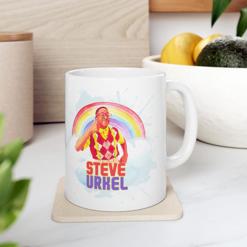 Rainbow Steve Urkel Coffee Mug. Family Matters Urkel Thumbs Up Mug. - Image 9