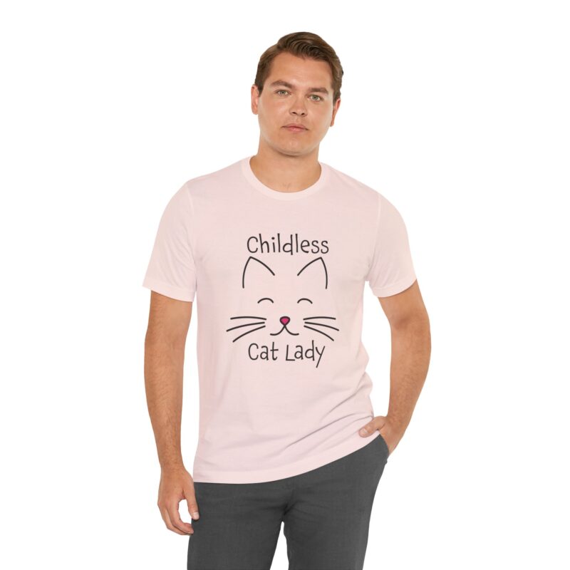 Cat Face Kamala Harris Childless Cat Lady Unisex Tee, Cat Lover Shirt, Women's Graphic Tshirt, Funny Political Shirt, Feminist Tee - Image 44