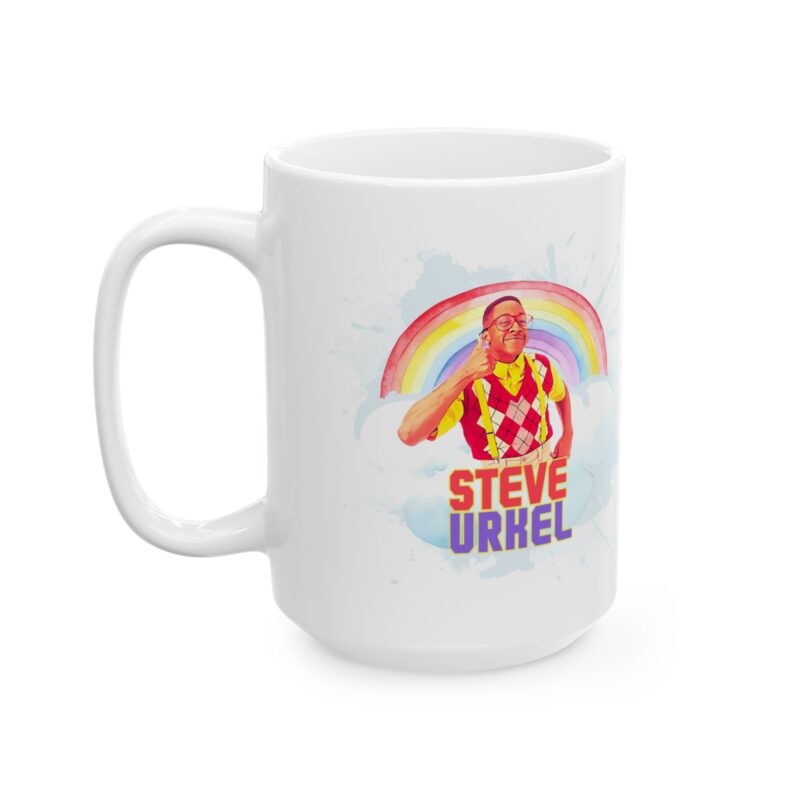 Rainbow Steve Urkel Coffee Mug. Family Matters Urkel Thumbs Up Mug. - Image 16