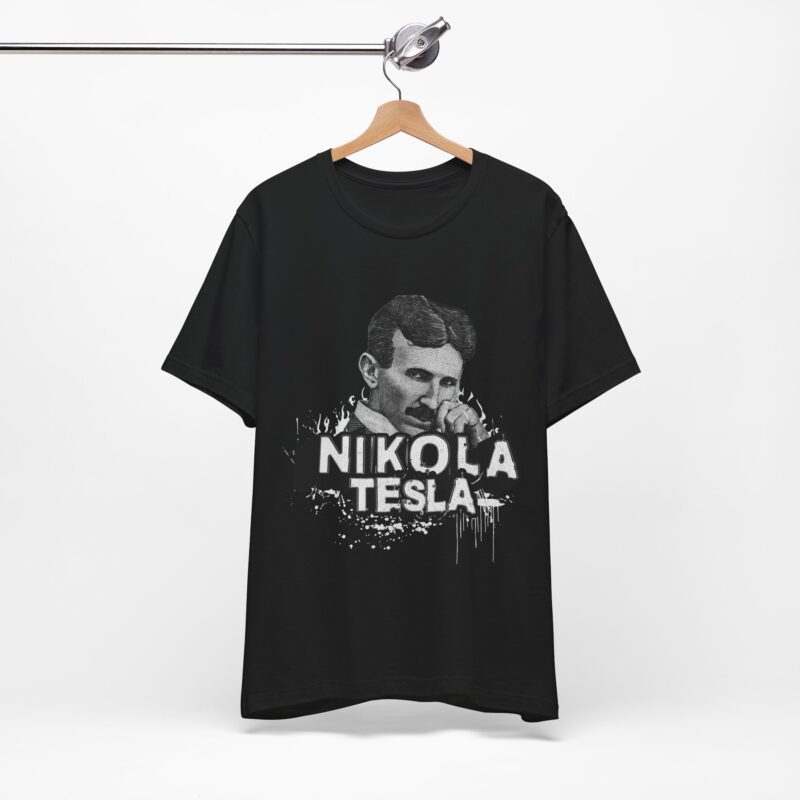 Nikola Tesla Unisex Jersey Short Sleeve Tee. Street Style Tesla T-shirt. Science Tee. - Image 8