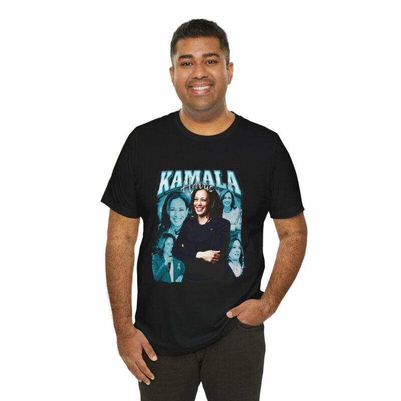 Kamala Harris Bootleg Style T-Shirt - Bella + Canvas Unisex Tee Democrat Blue Color Graphic - Image 16