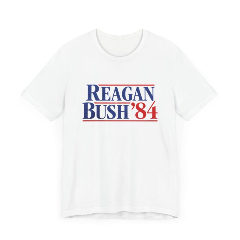 Regan and Bush 84 Campaign Style Unisex T-Shirt - Image 3