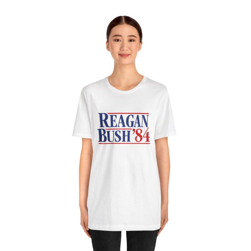 Regan and Bush 84 Campaign Style Unisex T-Shirt - Image 11