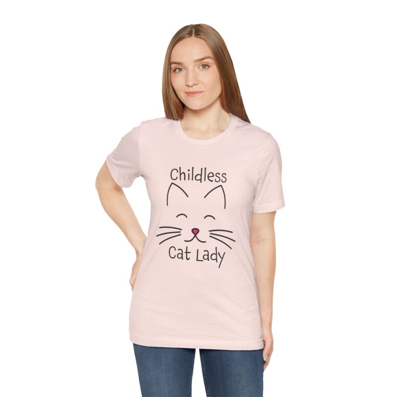 Cat Face Kamala Harris Childless Cat Lady Unisex Tee, Cat Lover Shirt, Women's Graphic Tshirt, Funny Political Shirt, Feminist Tee - Image 43