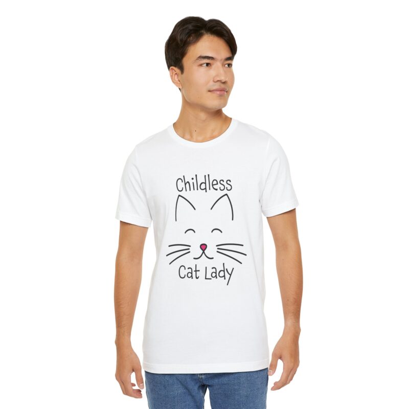 Cat Face Kamala Harris Childless Cat Lady Unisex Tee, Cat Lover Shirt, Women's Graphic Tshirt, Funny Political Shirt, Feminist Tee - Image 21