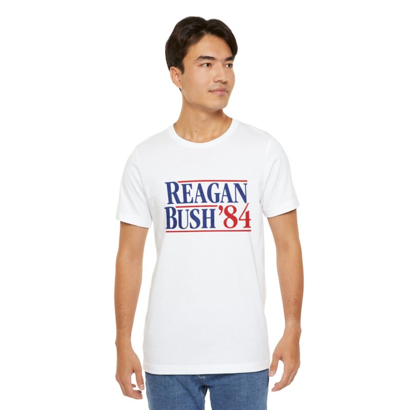 Regan and Bush 84 Campaign Style Unisex T-Shirt - Image 20