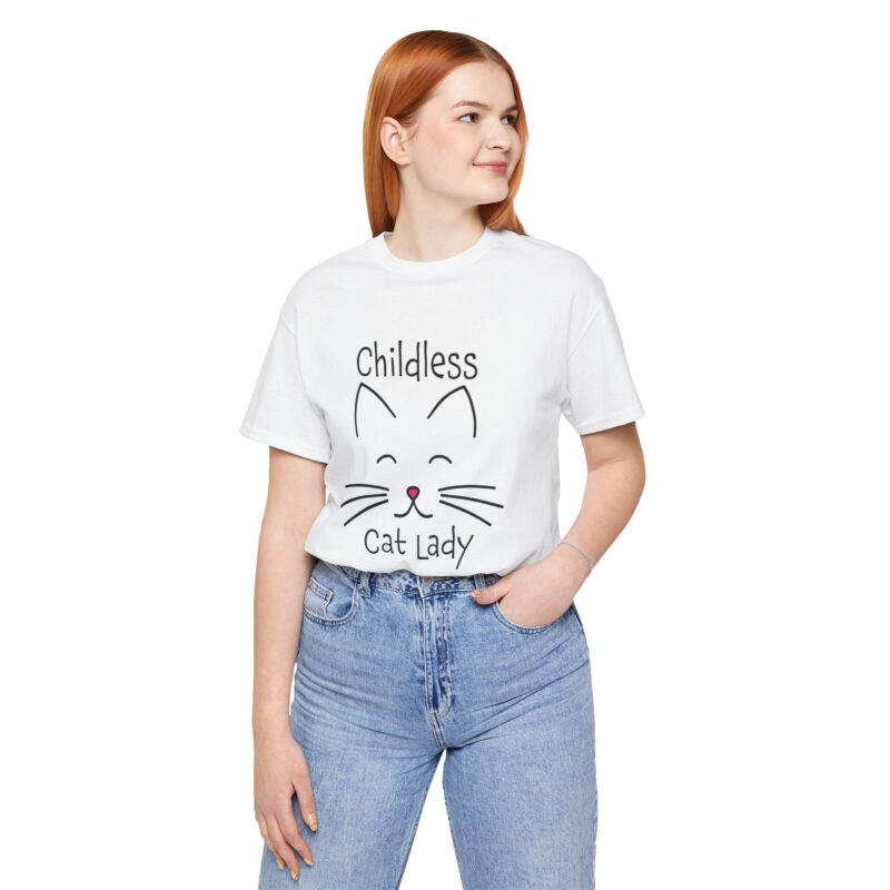 Cat Face Kamala Harris Childless Cat Lady Unisex Tee, Cat Lover Shirt, Women's Graphic Tshirt, Funny Political Shirt, Feminist Tee - Image 19