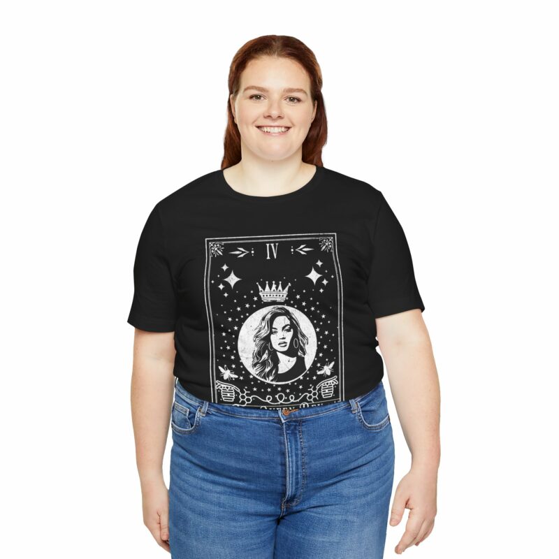 The Queen Bey: Beyonce Black and White Beyhive Unisex Bella and Canvas T-shirt - Image 8
