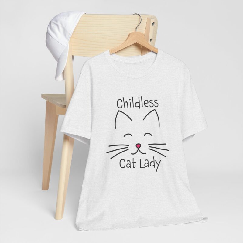 Cat Face Kamala Harris Childless Cat Lady Unisex Tee, Cat Lover Shirt, Women's Graphic Tshirt, Funny Political Shirt, Feminist Tee - Image 67