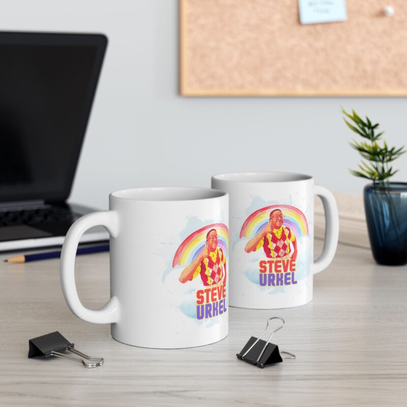Rainbow Steve Urkel Coffee Mug. Family Matters Urkel Thumbs Up Mug. - Image 7