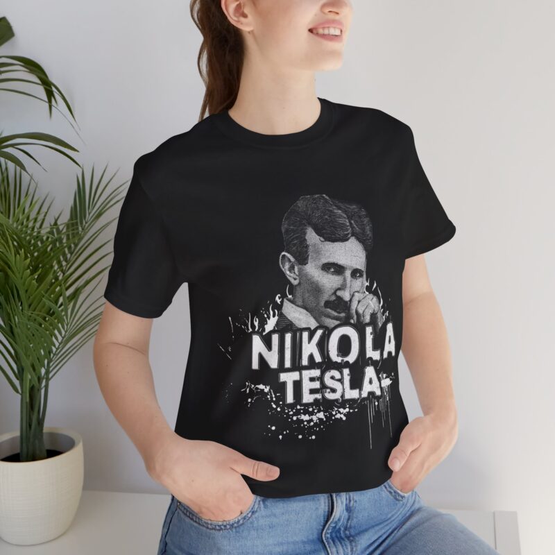 Nikola Tesla Unisex Jersey Short Sleeve Tee. Street Style Tesla T-shirt. Science Tee.