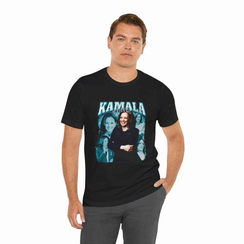 Kamala Harris Bootleg Style T-Shirt - Bella + Canvas Unisex Tee Democrat Blue Color Graphic - Image 14