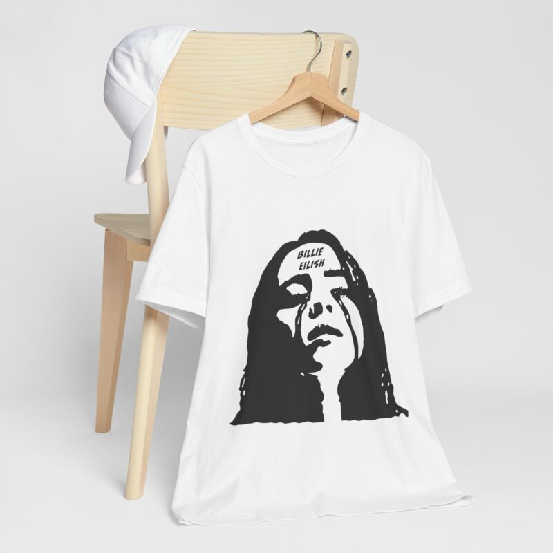 Billie Eilish Tears Unisex Jersey Short Sleeve Tee. Billie Eilish Gift Ideas - Image 4