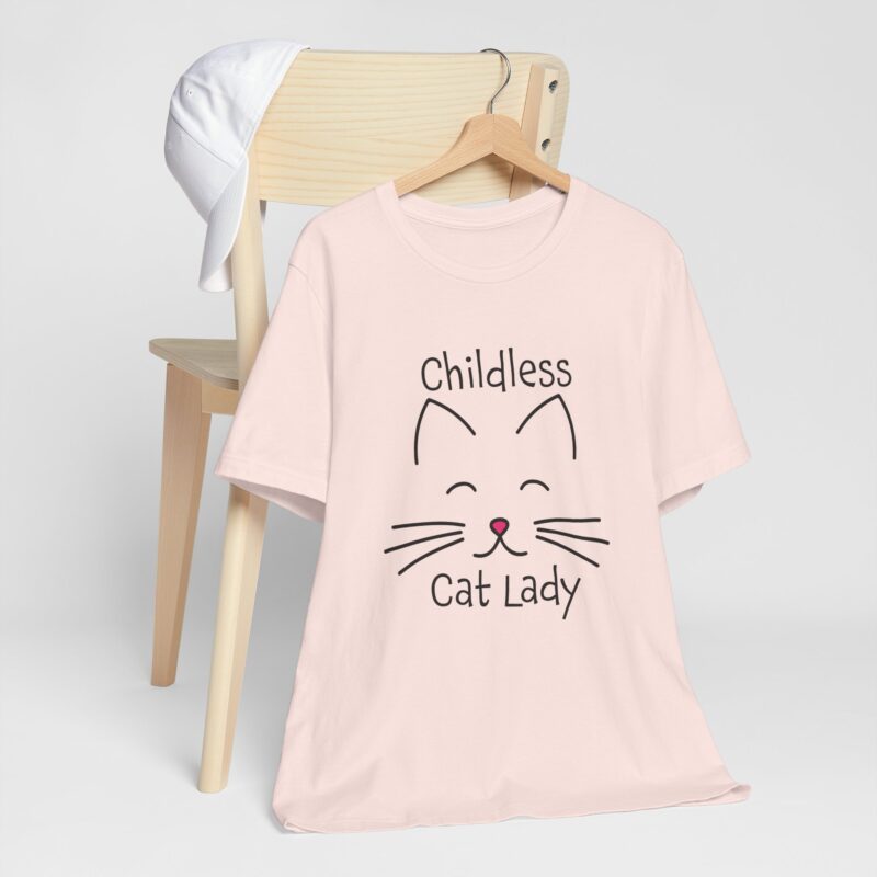 Cat Face Kamala Harris Childless Cat Lady Unisex Tee, Cat Lover Shirt, Women's Graphic Tshirt, Funny Political Shirt, Feminist Tee - Image 38