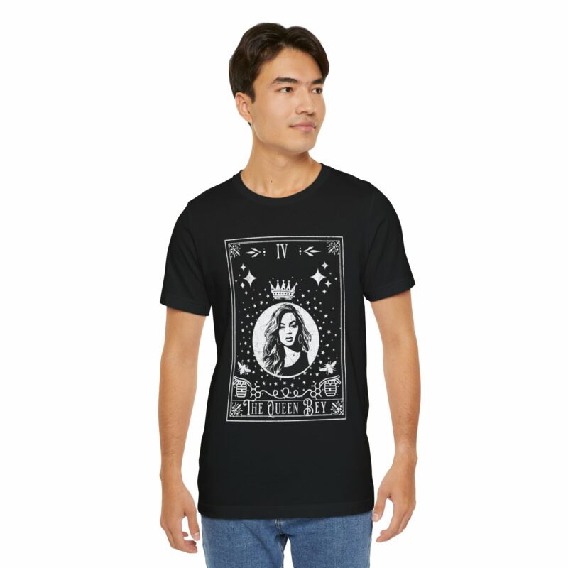 The Queen Bey: Beyonce Black and White Beyhive Unisex Bella and Canvas T-shirt - Image 10