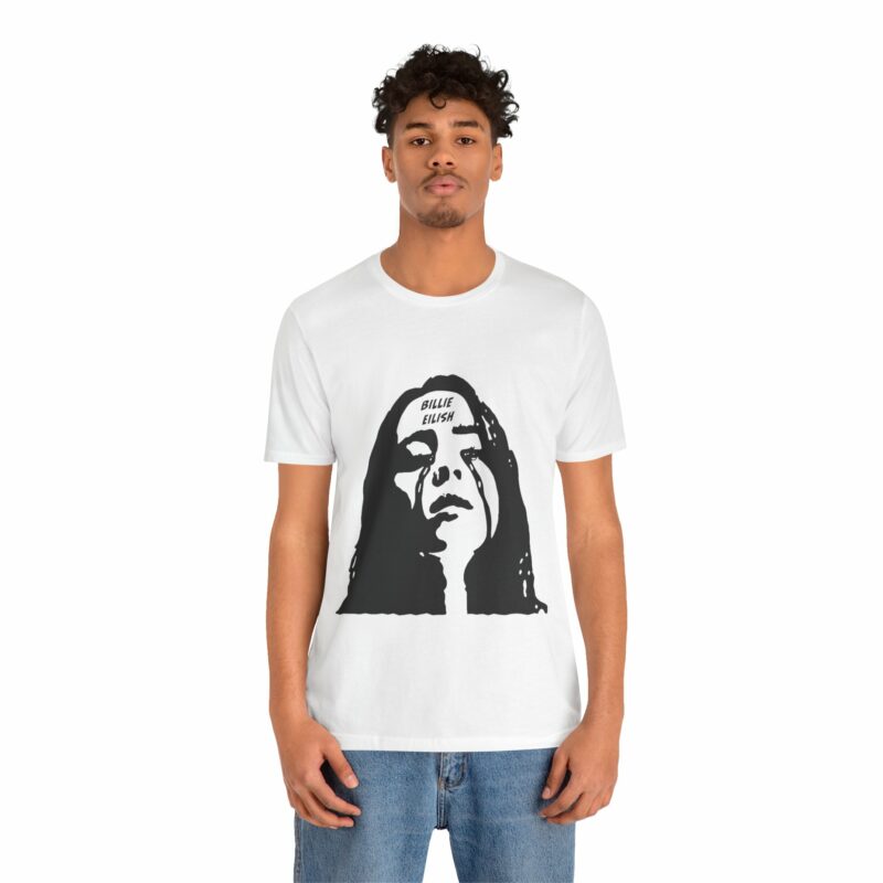 Billie Eilish Tears Unisex Jersey Short Sleeve Tee. Billie Eilish Gift Ideas - Image 5