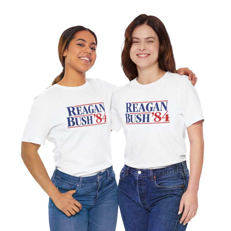 Regan and Bush 84 Campaign Style Unisex T-Shirt - Image 27